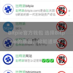 Bitpie官方钱包 选择Bitpie的原因，你知道吗？