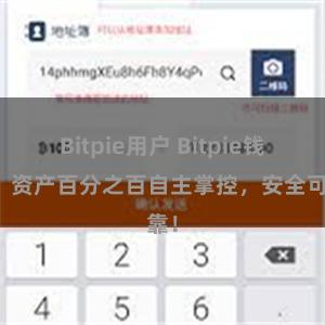 Bitpie用户 Bitpie钱包：资产百分之百自主掌控，安全可靠！