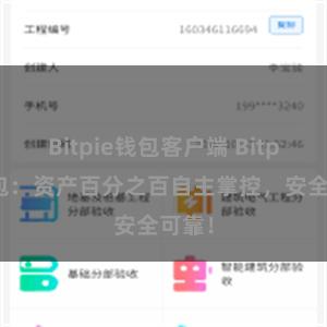 Bitpie钱包客户端 Bitpie钱包：资产百分之百自主掌控，安全可靠！