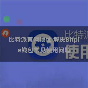 比特派官网地址 解决Bitpie钱包常见使用问题