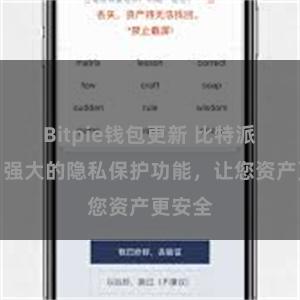 Bitpie钱包更新 比特派钱包：强大的隐私保护功能，让您资产更安全