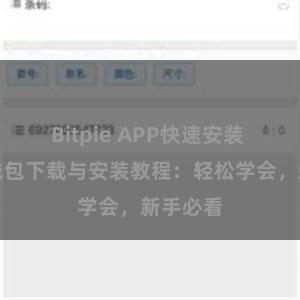 Bitpie APP快速安装 比特派钱包下载与安装教程：轻松学会，新手必看