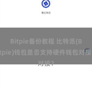 Bitpie备份教程 比特派(Bitpie)钱包是否支持硬件钱包对接？