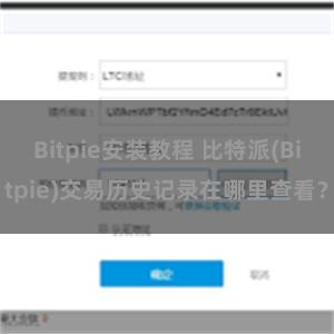 Bitpie安装教程 比特派(Bitpie)交易历史记录在哪里查看？