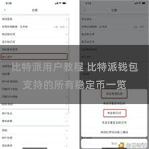 比特派用户教程 比特派钱包支持的所有稳定币一览