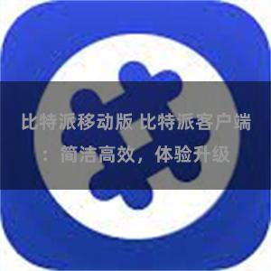 比特派移动版 比特派客户端：简洁高效，体验升级